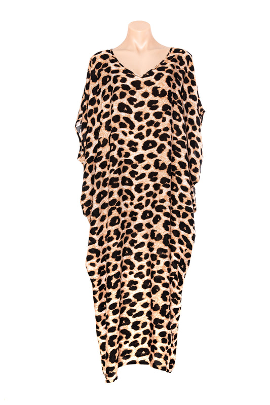 Leopard Print Kaftan I LONG