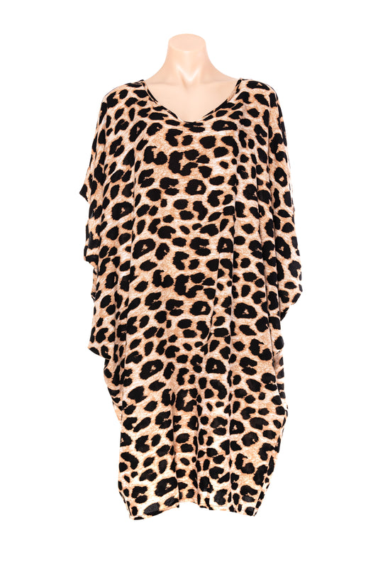 Leopard Print Kaftan I MIDI