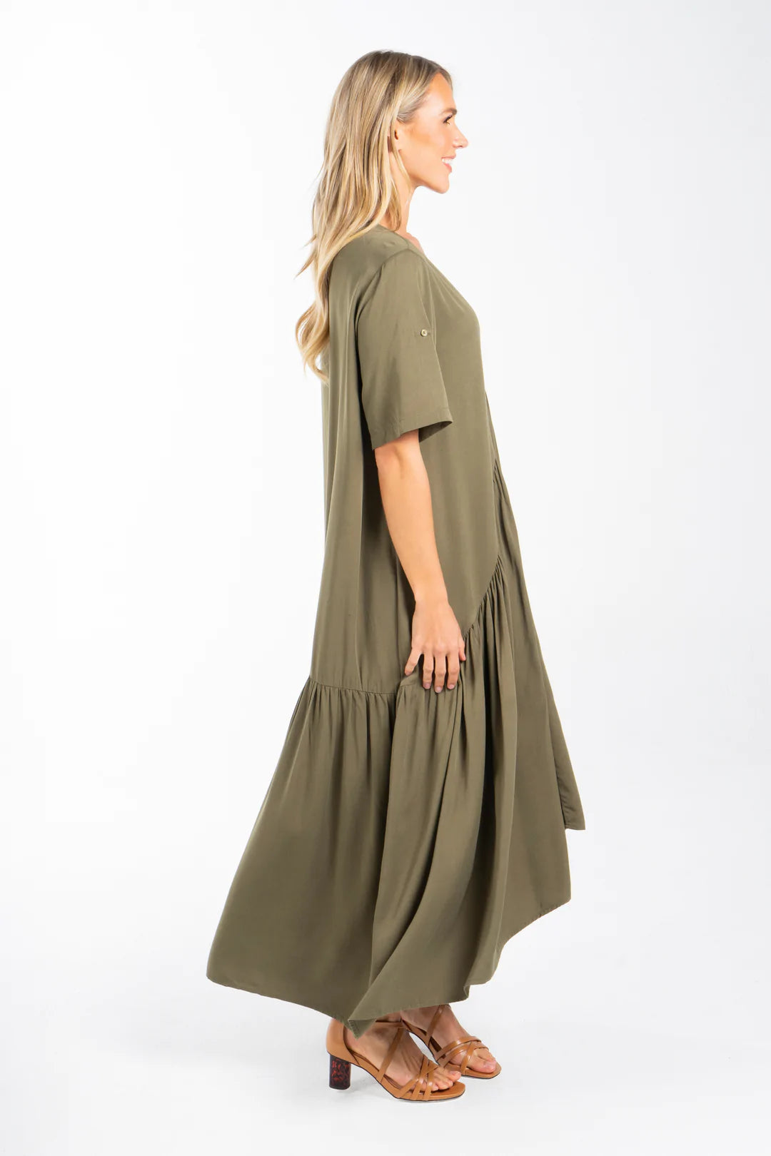 Peak Maxi Dress | Khaki