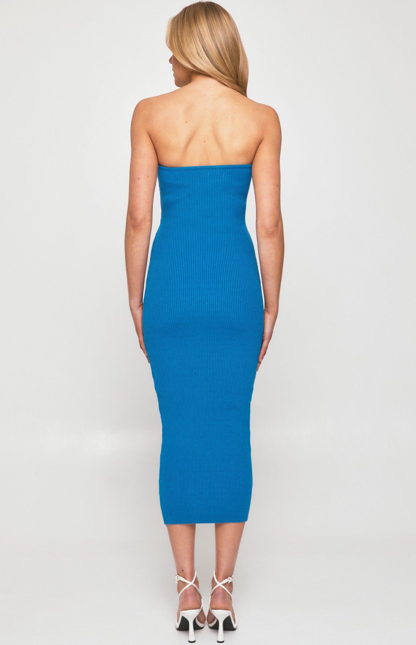 Blue Steel Midi Dress