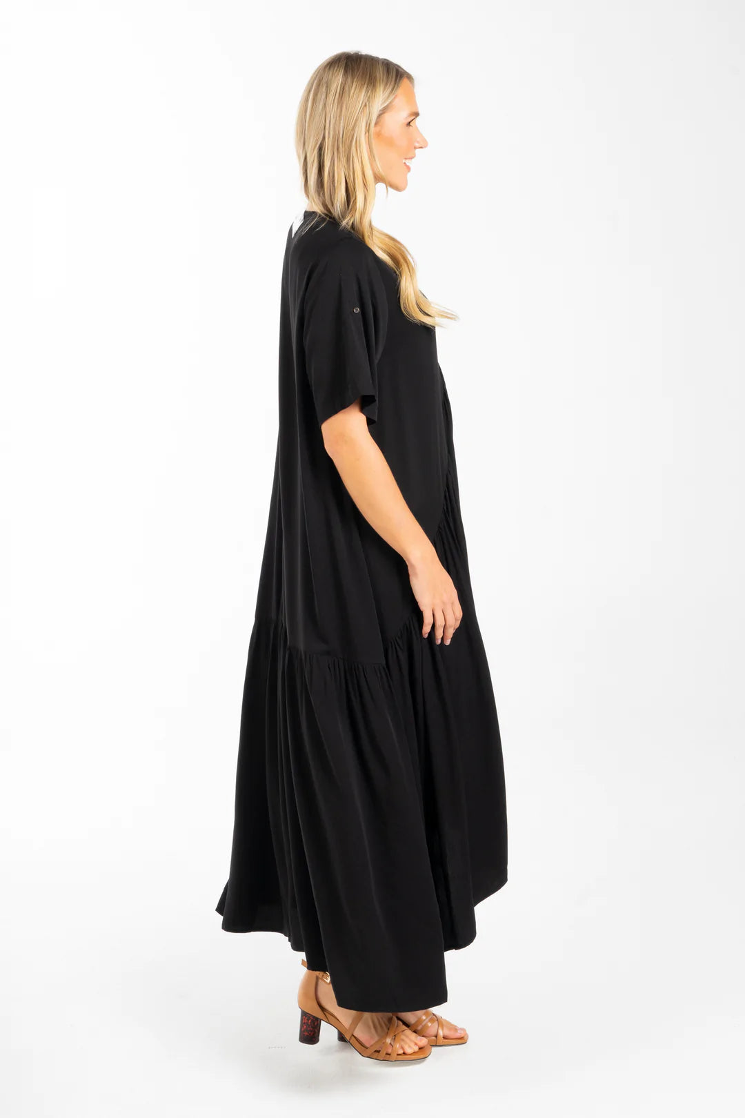 Peak Maxi Dress | Black