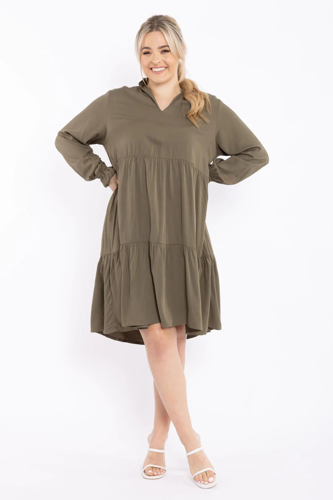 Capulet Dress I Khaki