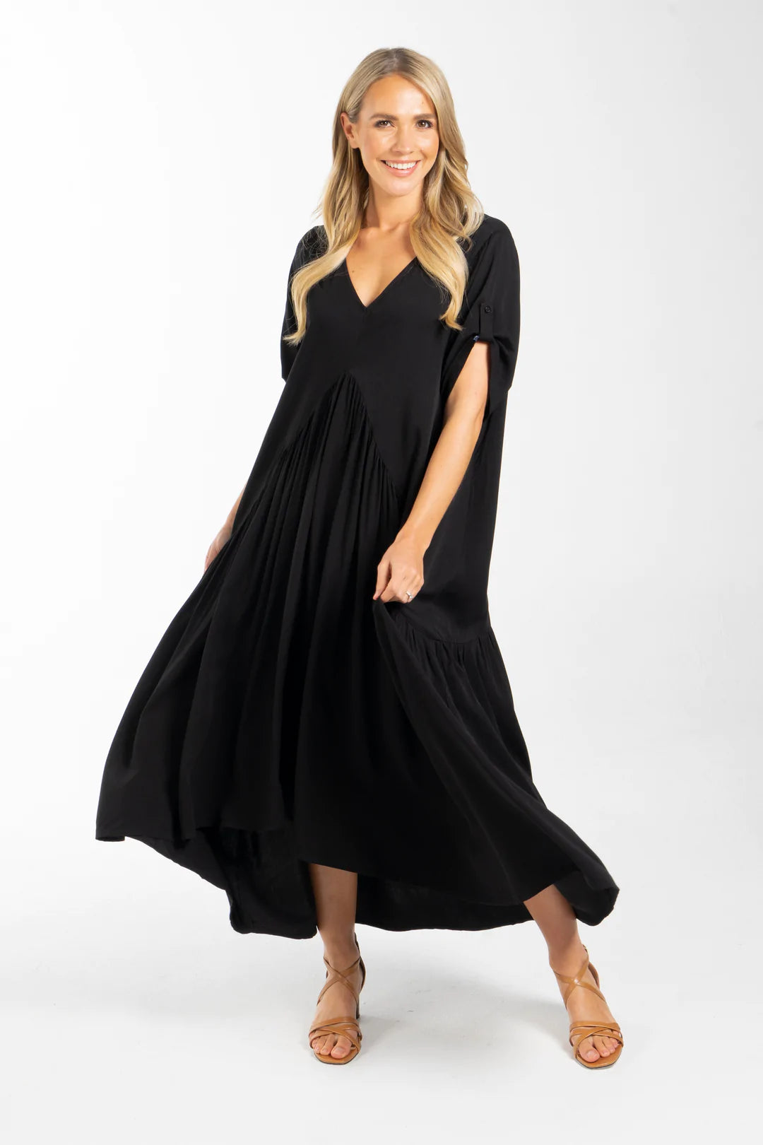 Peak Maxi Dress | Black