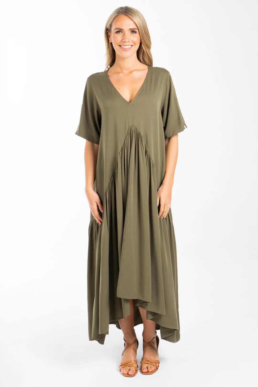 Peak Maxi Dress | Khaki