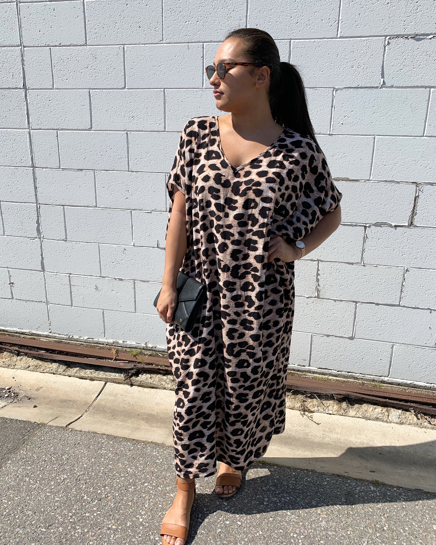 Leopard Print Kaftan I LONG